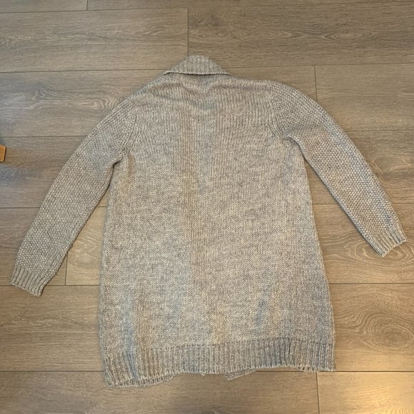 Joe Fresh Grey Knit Long Cardigan (Small) - Picture 2 of 4